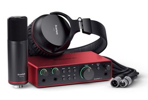Focusrite חבילת אולפן Scarlett 2i2 Studio