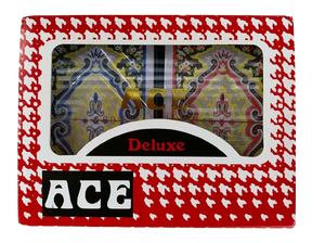 מארז שתי חפיסות קלפים ACE Deluxe מפלסטיק עמיד עבה במיוחד