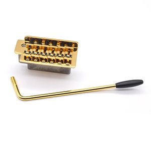 גשר לגיטרה 6 ברגים KD2BG1001GD KD By AxLabs 6-Screw Tremolo With Block Saddles Gold