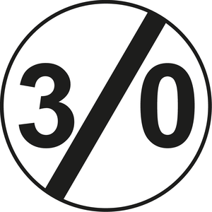 תמרור 427 קצה דרך מהירות מיוחדת