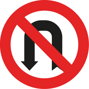 תמרור 431 אסורה פנית פרסה לימין