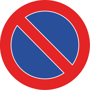 תמרור 432 אסורה חניית רכב בדרך בצד שבו הוצב התמרור