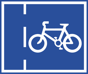 תמרור 224 נתיב חד סטרי לתנועת אופניים