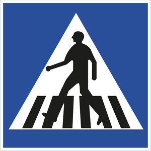 תמרור 306 תן זכות קדימה להולכי הרגל החוצים