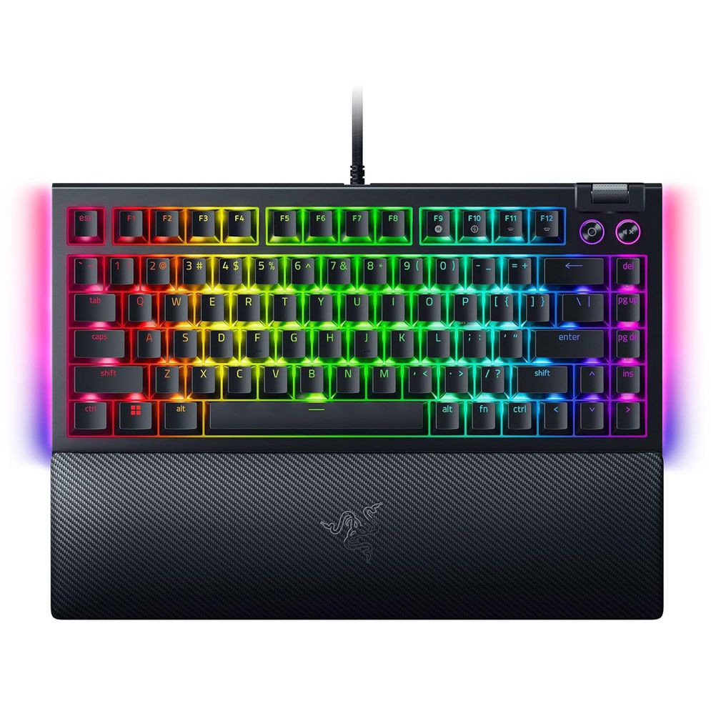 מקלדת גיימינג מכנית Razer Blackwidow V4 75% Hot Swappable