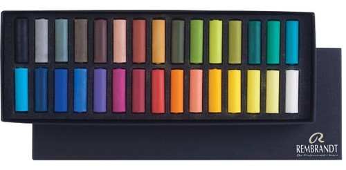 סט 30 גירי סופט פסטל (חצאים) REMBRANDT extra fine sof pastels GENERAL SELECTION