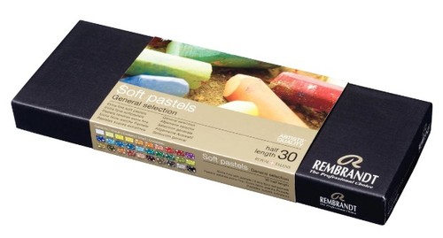 סט 30 גירי סופט פסטל (חצאים) REMBRANDT extra fine sof pastels GENERAL SELECTION