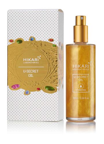 U-SECRET OIL - שמן טיפולי לעור יבש, מעניק לחות והזנה. מכיל מולקולת N.