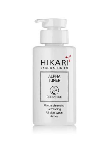 ALPHA TONER - מי פנים מרענננים לניקוי יסודי המעכבים את הזדקנות העור