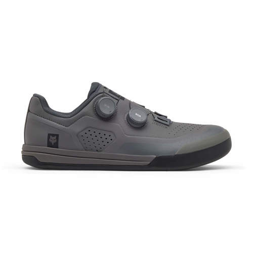 נעלי רכיבה פוקס פלאט אפור - FOX UNION FLAT BOA SHOE V24