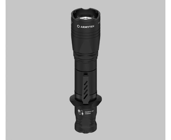 סט פנס טקטי ARMYTEK DOBERMANN PRO עם PTT ומתאם לנשק
