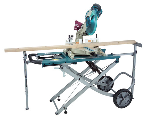 שימוש בסטנד למסור שולחן כולל מאריכים MAKITA WST01