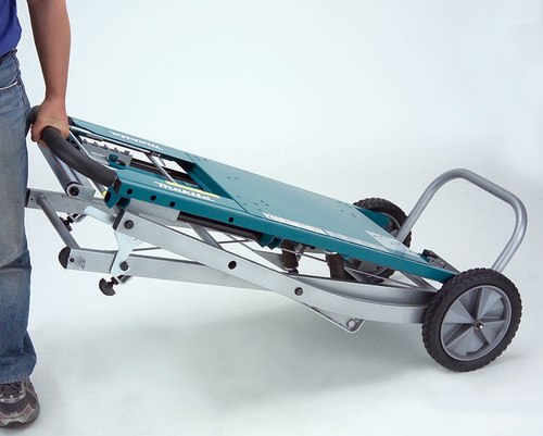שימוש בסטנד למסור שולחן כולל מאריכים MAKITA WST01