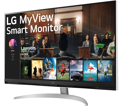 מסך מחשב חכם "31.5 LG MyView 4K SMART WebOS 32SQ700S-W