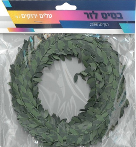 עלים ירוקים בסיס לזר 
