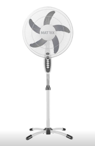 מאוורר 50W עומד "16 צבע לבן 5 להבים MATRIX