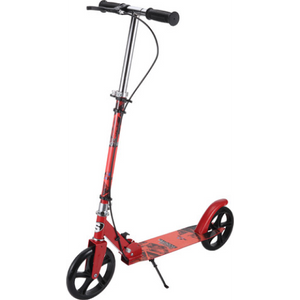 קורקינט גדול כולל מעצור יד (גלגל 200 מ"מ ) אדום SKATER CLASSIC SCOOTER PRO