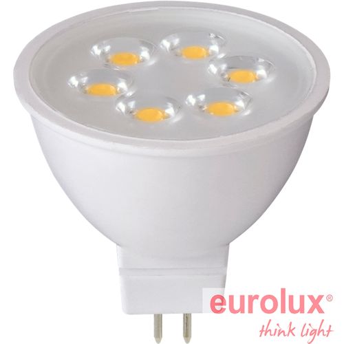 נורת דיקרויקה 5W וואט 2900K חיבור GU5.3 יורולוקס 
