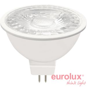 נורת LED דקרויקה Eurolux 7W 12V GU5.3 A50 LED Bulb גוון אור 6000K יורולוקס