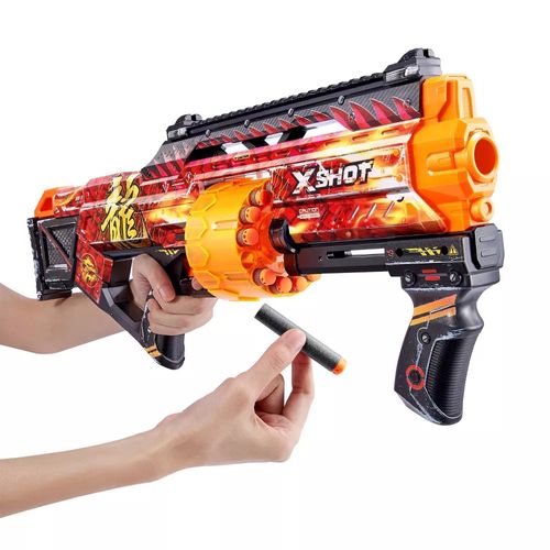 רובה תוף לילדים DRAGON עם 16 חצים מספוג