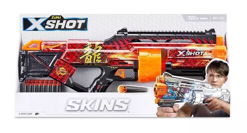 רובה תוף לילדים DRAGON עם 16 חצים מספוג