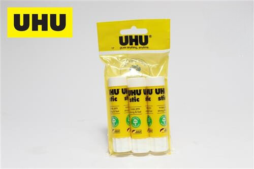 מארז 3 יחידות דבק סטיק 8 גרם UHU