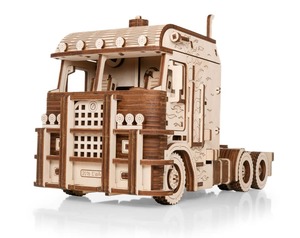 פאזל תלת מימדי מכני מעץ - משאית סמיטריילר ECO-WOOD