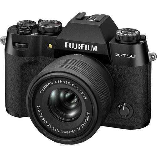 מצלמה Fujifilm X-T50 kit 15-45mm (Black)
