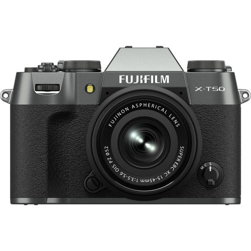 מצלמה Fujifilm X-T50 kit 15-45mm (Charcoal Silver)