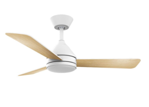 מאוורר תקרה 42" YOUNG +שלט ולד 24W CCT לבן+עץ NORTHER