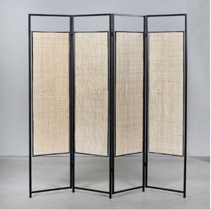 פרגוד מתקפל עץ דקו 4 כנפיים 165X180 ס"מ FOLDING SCREEN