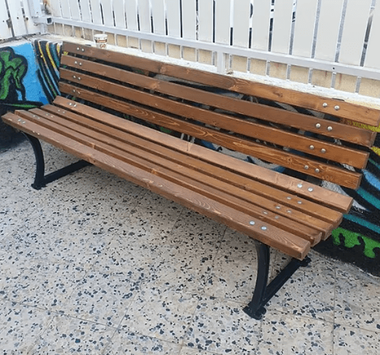ספסל גינה לשימוש חוץ / פנים דגם גרדן רוחב 1.50ס