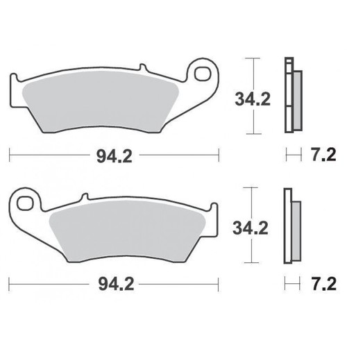 רפידות ברקס קדימה SBS BRAKE 694HF