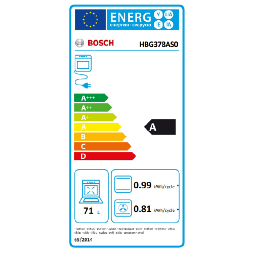 תנור אפיה בילד אין BOSCH בוש HBG378AS0