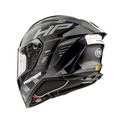 קסדת PREMIER HYPER HP18 שחור\אפור תקן חדש 22.06