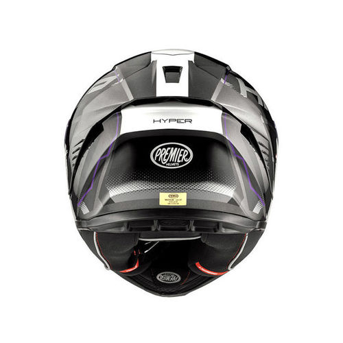 קסדת PREMIER HYPER HP18 שחור\אפור תקן חדש 22.06