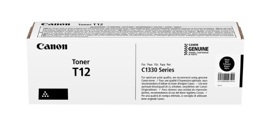 טונר שחור T12 BK עבור מדפסות Canon צבע 