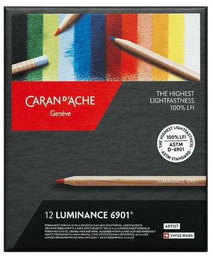 סט 12 עפרונות צבעוניים LUMINANCE 6901