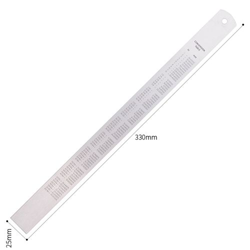 סרגל פלדה איכותי באורך 30 ס