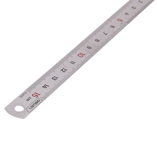 סרגל פלדה איכותי באורך 15 ס