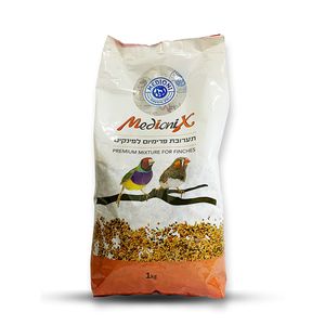 תערובת מזון פרמיום לפינקים מדיוניקס 1 ק"ג Medionix