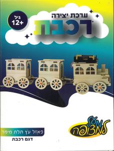 מודל הרכבה מעץ ואלקטרוניקה/ דגם רכבת