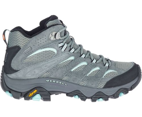 נעלי טיולים לנשים MOAB 3 MID GTX אפור/תכלת - Merrell