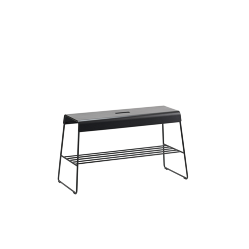 ספסל עם מדף A Bench - שחור