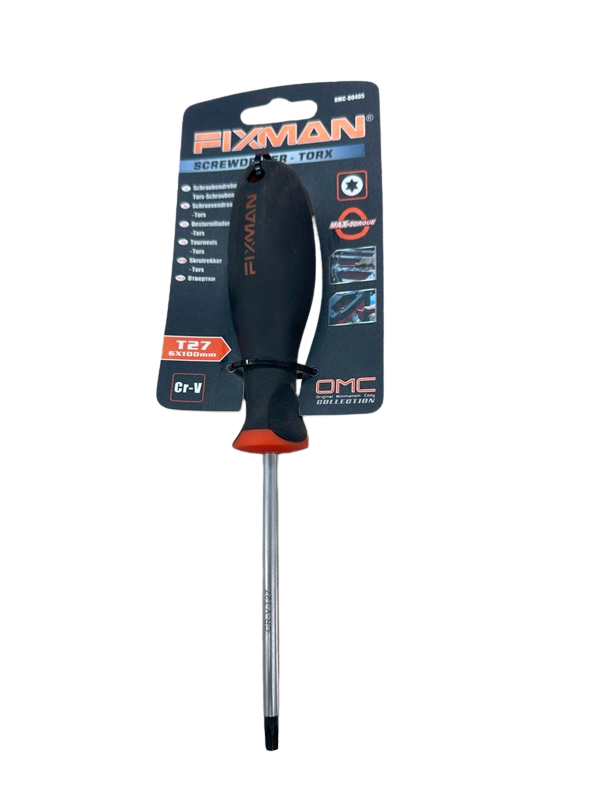 מברג מגנטי מקצועי עם ראש כוכב טורקס פיקסמן Fixman