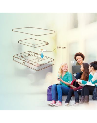 נתב אלחוטי מיני נייד כולל מודם סלולרי LTE 4G ואפשרות לכרטיס זכרון TP-Link דגם M-7350