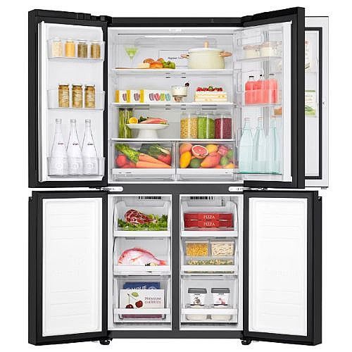 מקרר 4 דלתות LG אל ג'י GR608WEDID