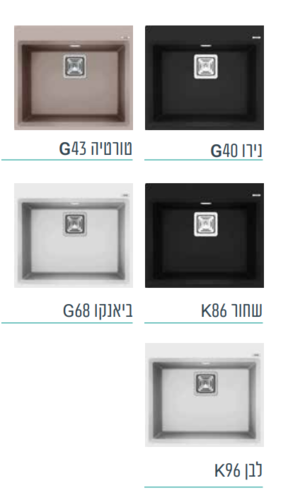 כיור מטבח קריזמה 56/50 מק