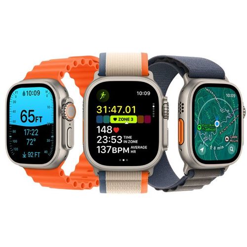 Apple Watch Ultra 2 GPS + Cellular, 49mm Titanium Case