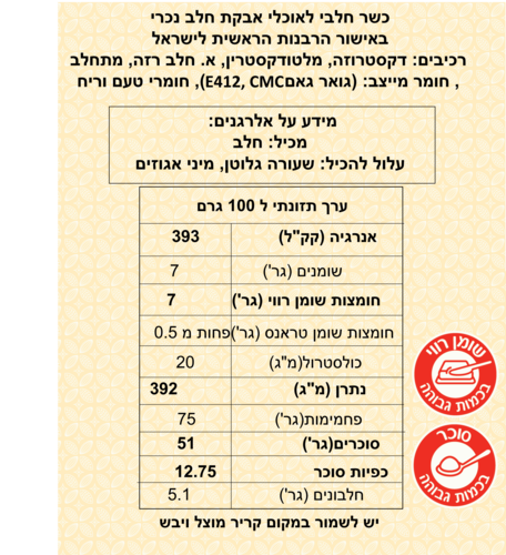 מייצב לגלידה 50 גרם